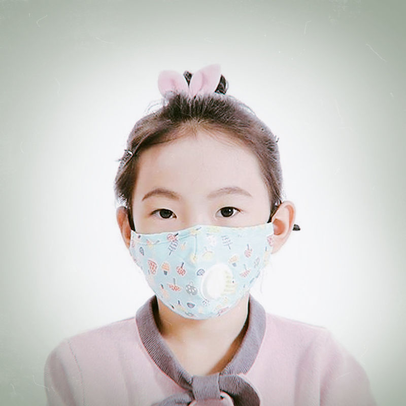 Washable and Reusable Cotton Dust Face Masks with Various Colors for Kids and Children supplier